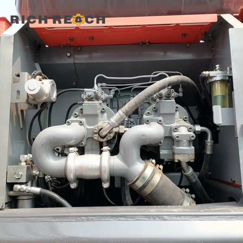 Large capacity bucket and rock teeth of a 2023 Hitachi ZX350-3G excavator, low hours, $30,750